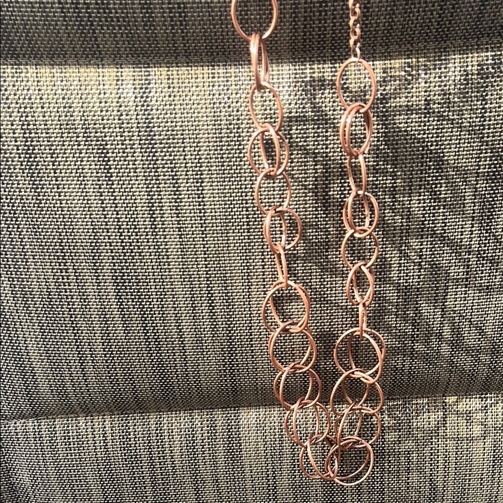 Paparazzi Gold Copper Statement Necklace and earrings set Intricate Design - Picture 9 of 9